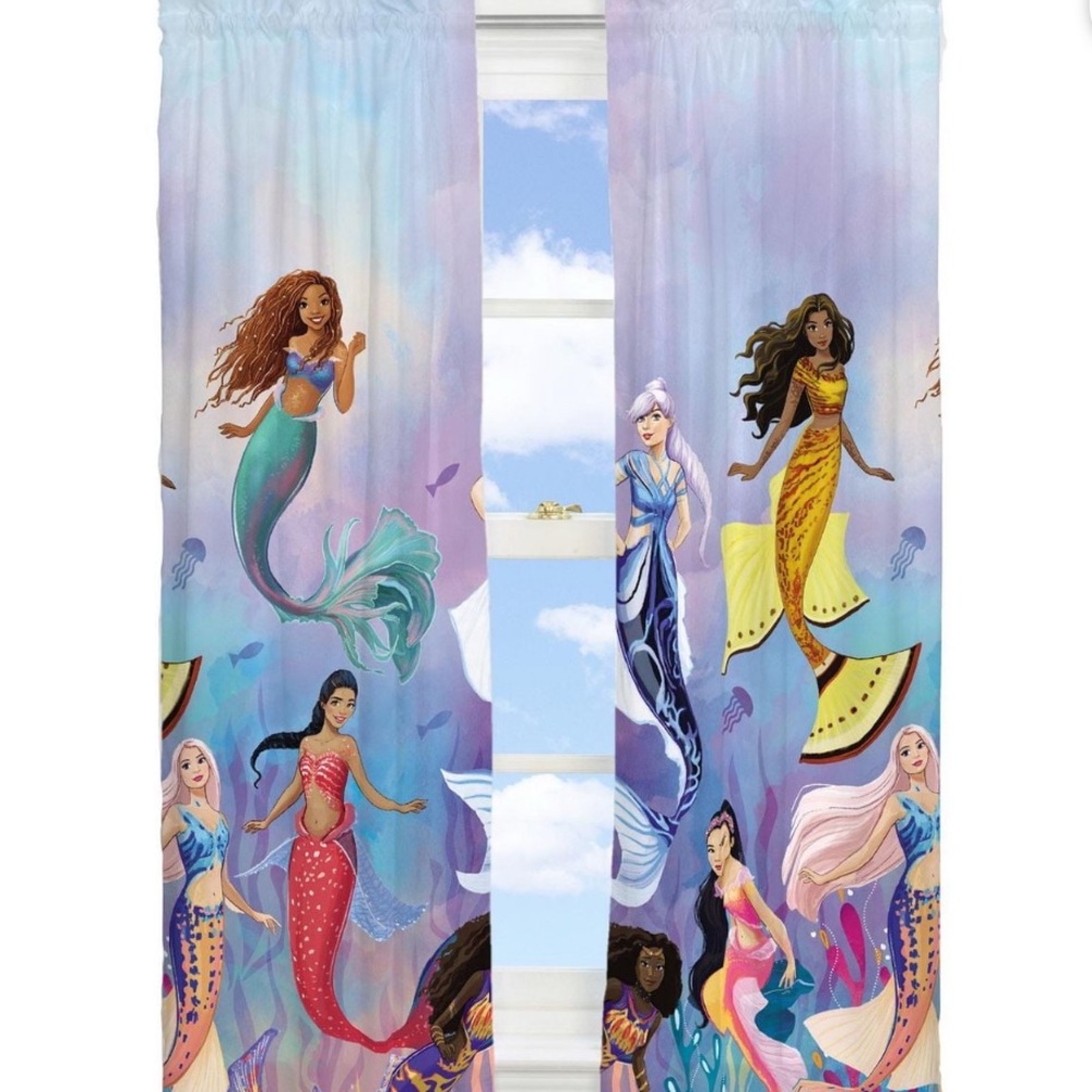 Disney Little Mermaid Room Darkening Drapes